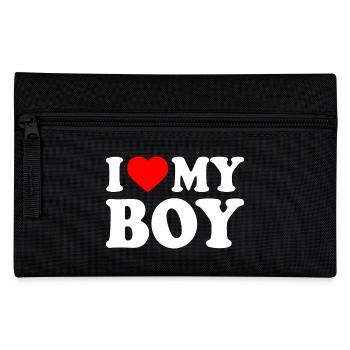 I love my boy - Pencil Case - black - Front