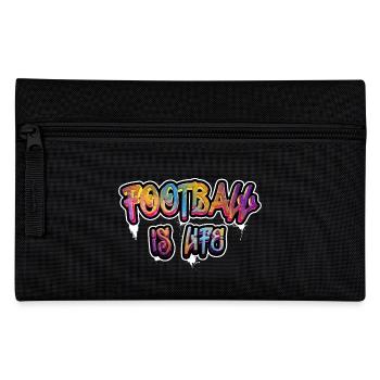 Football is life, fan de foot le foot c'est la vie - Trousse - noir - Devant