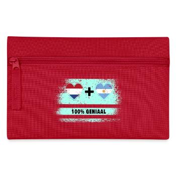 Drapeau 100% Genius de l’Argentine et des Pays-Bas - Trousse - rouge - Devant