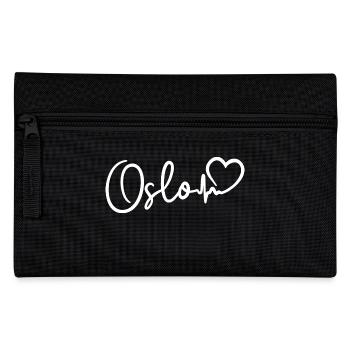 Oslo Herzschlag - Federtasche - Schwarz - Vorne