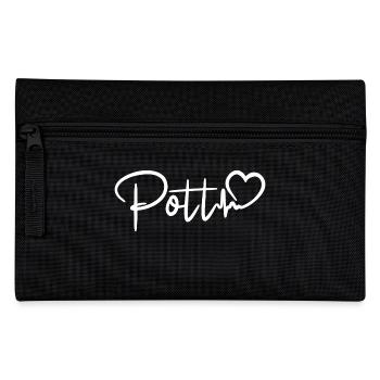 Pott Herzschlag Ruhrpott Liebe - Federtasche - Schwarz - Vorne
