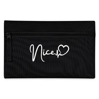 Nice heartbeat Nice city France - Pencil Case - black - Front