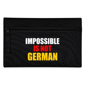 impossible is not german - germany - Pencil Case - black - Front