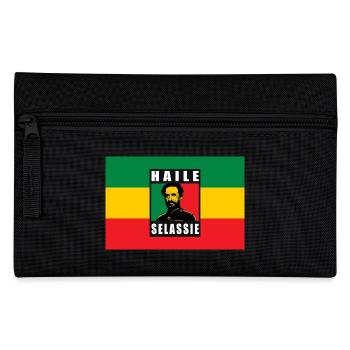 REGGAE RASTA FLAG - SELASSIE I - JAH RASTAFARI - Trousse - noir - Devant