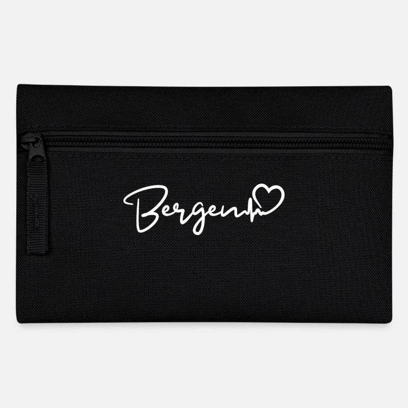 Bergen Herzschlag - Federtasche - Schwarz