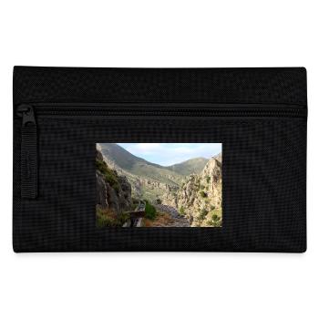 Montagnes de montagne Paysage de montagne Poster - Trousse - noir - Devant
