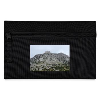 Mountain Mountains Mountain Landscape Poster - Pencil Case - black - Front