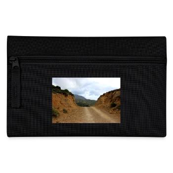 Mountain Mountains Mountain Landscape Poster - Pencil Case - black - Front
