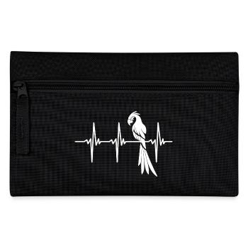 Heartbeat for elegant parrot - Pencil Case - black - Front