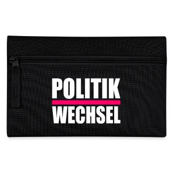 politikwechsel - Federtasche - Schwarz - Vorne