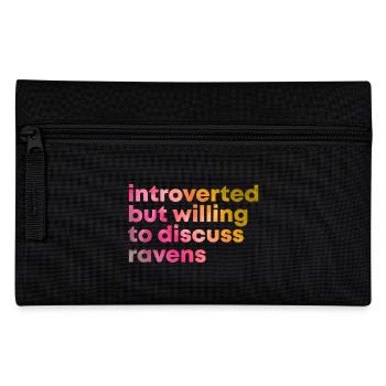Raven - Pencil Case - black - Front