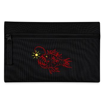 A lantern fish - Pencil Case - black - Front