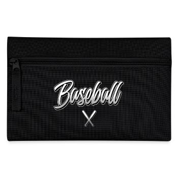 Baseball - Federtasche - Schwarz - Vorne