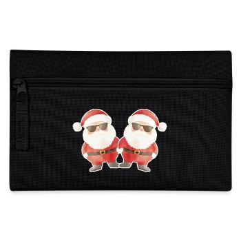 Santa Claus Funny Christmas Team - Pencil Case - black - Front