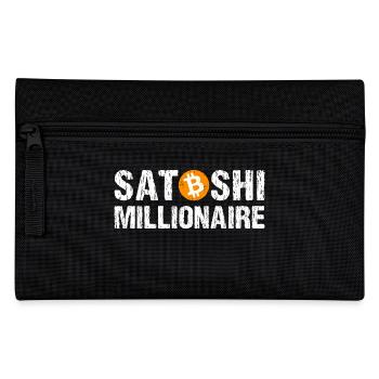 Satoshi Millionaire Cryptocurrency Bitcoin - Pencil Case - black - Front