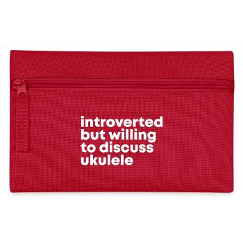 Ukulele - Pencil Case - red - Front