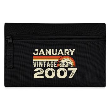 Januar 2007 Jahrgang Jubiläum 2007, Jahrgang 2007 - Federtasche - Schwarz - Vorne