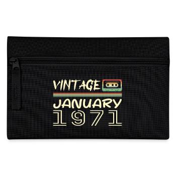 Jahrgang Januar 1971 - Jubiläum Januar 1971 - Federtasche - Schwarz - Vorne
