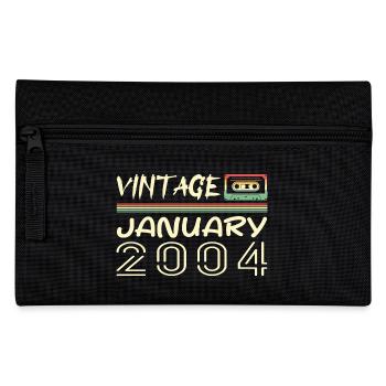 Vintage January 2004 - Birthday January 2004 - Pencil Case - black - Front