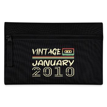Vintage January 2010 - Anniversary January 2010 - Pencil Case - black - Front