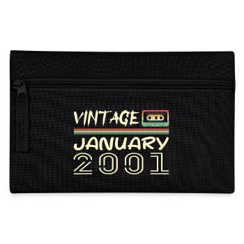 Vintage January 2001 - Birthday January 2001 - Pencil Case - black - Front