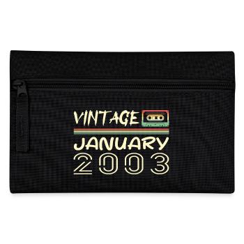 Vintage Janvier 2003 - Anniversaire Janvier 2003 - Trousse - noir - Devant