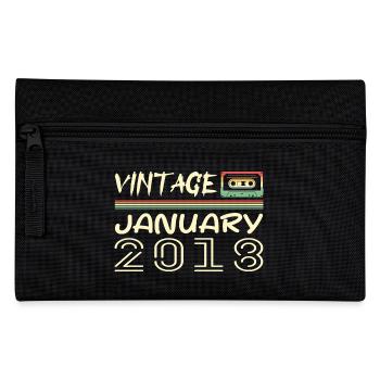Vintage January 2018 - Anniversary January 2018 - Pencil Case - black - Front