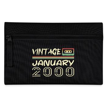 Vintage January 2000 - Birthday January 2000 - Pencil Case - black - Front