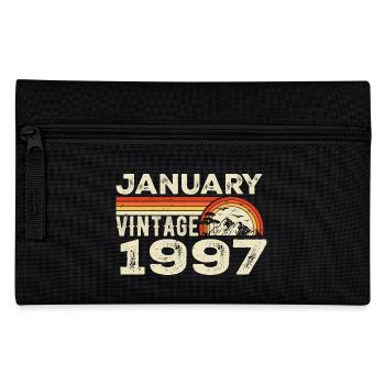 Januar 1997 Jahrgang Geburtstag 1997, Jahrgang 1997 - Federtasche - Schwarz - Vorne