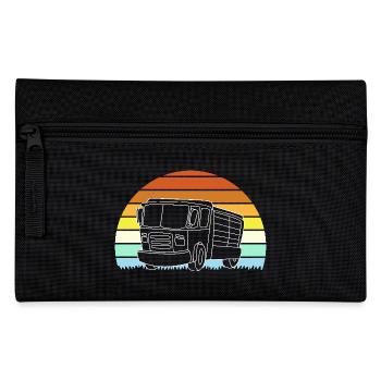 Construction Trailer Construction Site Vehicle Children's Birthday Party - Pencil Case - black - Front