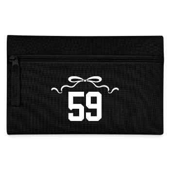 Number 59 Knot - 59th Anniversary - Pencil Case - black - Front