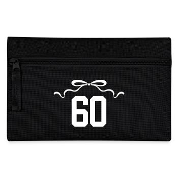 Numéro 60 noeud - 60e anniversaire - Trousse - noir - Devant