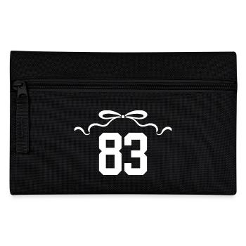 Number 83 Knot - 83rd Anniversary - Pencil Case - black - Front