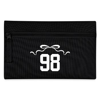 Number 98 Knot - 98th Anniversary - Pencil Case - black - Front