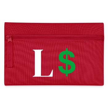 Letter l dollar - Pencil Case - red - Front
