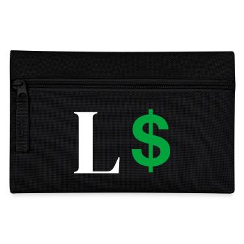Buchstabe l Dollar - Federtasche - Schwarz - Vorne