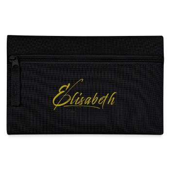 Elisabeth - Dir gehört die Welt! - Federtasche - Schwarz - Vorne