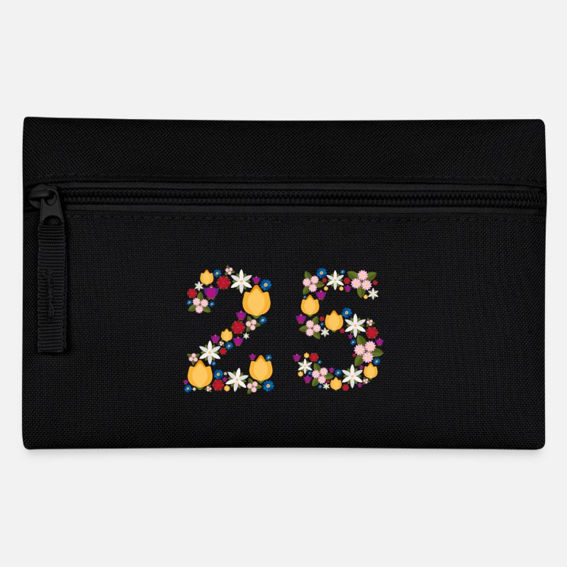 Fleurs 25 - Trousse - noir