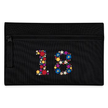 Fleurs 18 - Trousse - noir - Devant