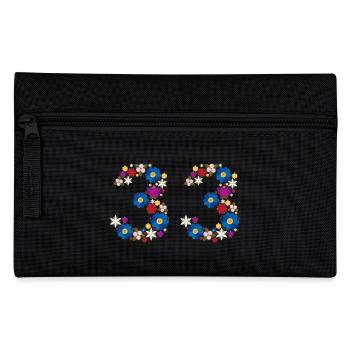 Flowers 33 - Federtasche - Schwarz - Vorne