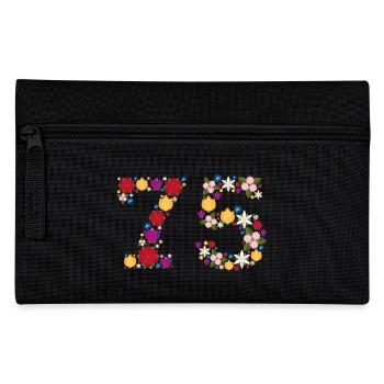Fleurs 75 - Trousse - noir - Devant