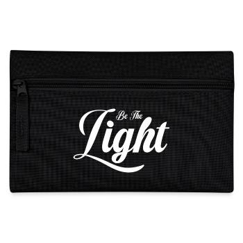Be The Light | Purify White Typography - Pencil Case - black - Front