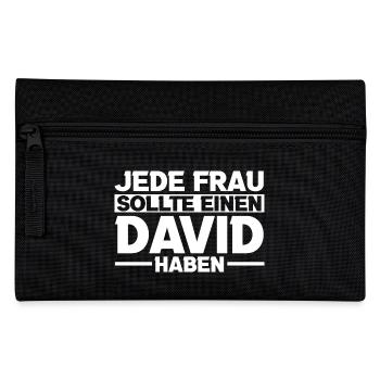 David - Federtasche - Schwarz - Vorne