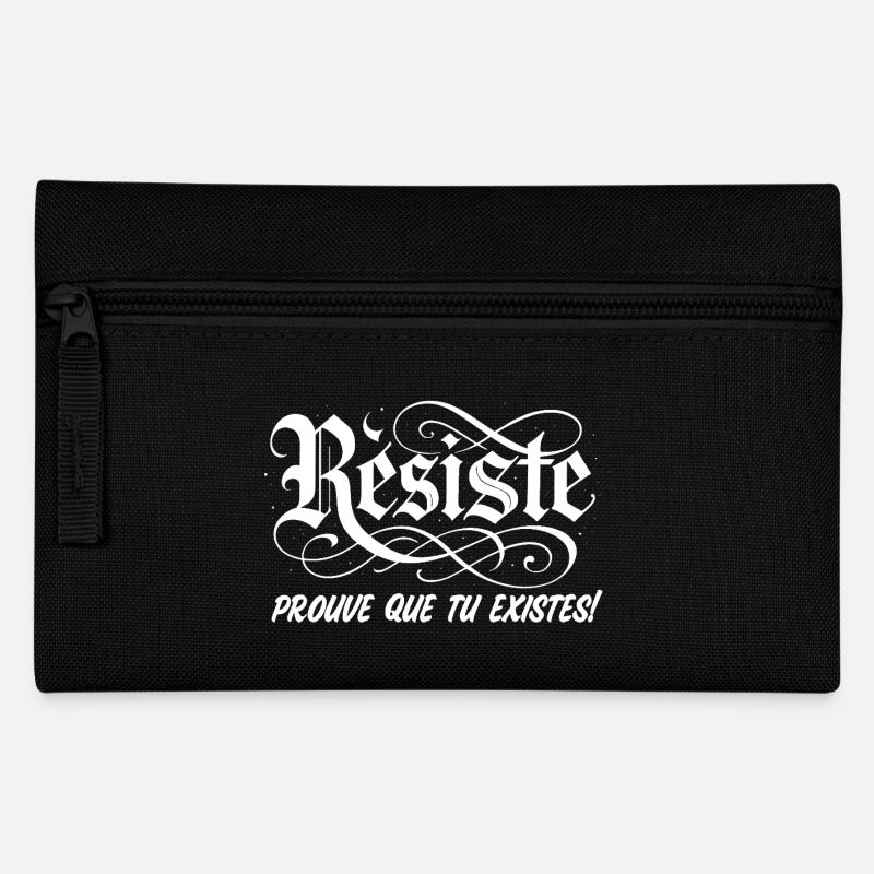 Resist, prove that you exist! - Pencil Case - black