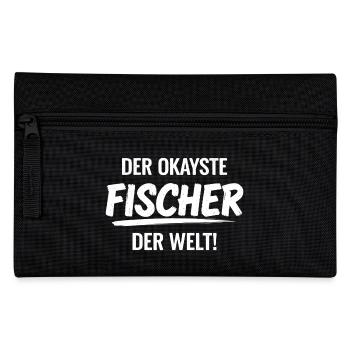 Fischer Angler Spruch Geschenkidee - Trousse - noir - Devant