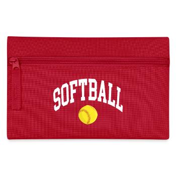 Softball - Federtasche - Rot - Vorne