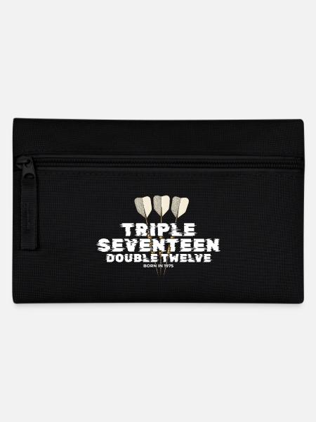 Vintage 1975 Darts Checkout - Pencil Case - black