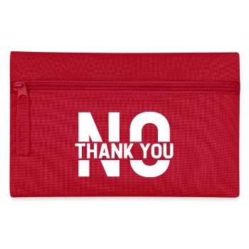 No Thank You - Federtasche - Rot - Vorne
