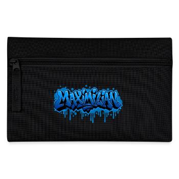 Graffiti MAXIMILIAN Name Gift Ideal Printabl - Pencil Case - black - Front