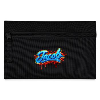GRAFFITI-NAME JACOB FÜR PERFEKTES GESCHENK DRUCKBAR - Federtasche - Schwarz - Vorne